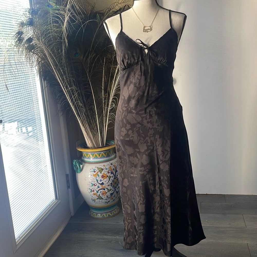 Black floral dress